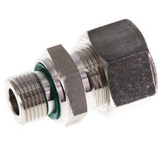 G 3/8'' Male x 15L Stainless steel Straight Compression Fitting with FKM Seal 315 Bar DIN 2353