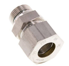 G 1'' Male x 25S Stainless steel Straight Compression Fitting with FKM Seal 400 Bar DIN 2353