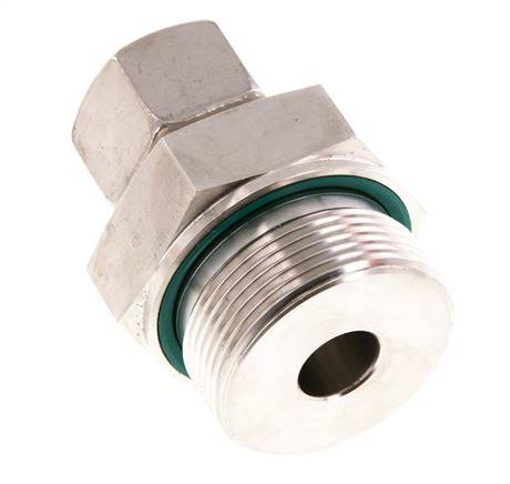 G 1 1/2'' Male x 20S Stainless steel Straight Compression Fitting with FKM Seal 400 Bar DIN 2353