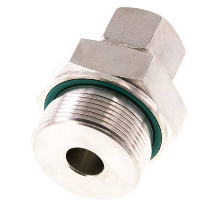 G 1 1/2'' Male x 20S Stainless steel Straight Compression Fitting with FKM Seal 400 Bar DIN 2353