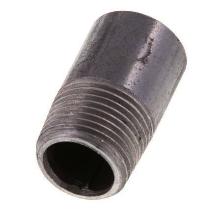 R 3/8'' Male x 17.2mm Steel Pipe Nipple with Welding End 50 Bar DIN 2982 - 30mm [5 Pieces]