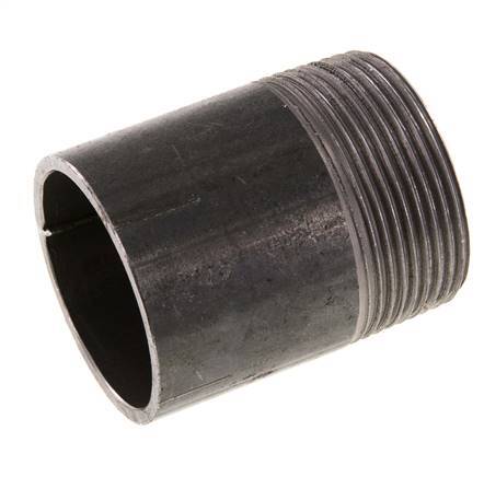 R 1 1/2'' Male x 48.3mm Steel Pipe Nipple with Welding End 50 Bar DIN 2982 - 60mm [2 Pieces]