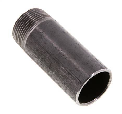 R 1 1/4'' Male x 42.4mm Steel Pipe Nipple with Welding End 50 Bar DIN 2982 - 100mm [2 Pieces]
