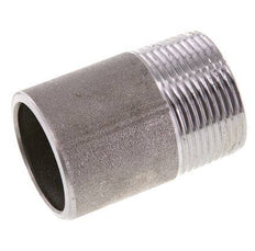R 1 1/4'' Male x 42.4mm Steel Pipe Nipple with Welding End 50 Bar DIN 2982 - 60mm [2 Pieces]
