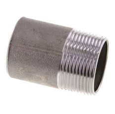 R 1 1/4'' Male x 42.4mm Steel Pipe Nipple with Welding End 50 Bar DIN 2982 - 60mm [2 Pieces]