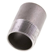 R 1 1/4'' Male x 42.4mm Steel Pipe Nipple with Welding End 50 Bar DIN 2982 - 60mm [2 Pieces]