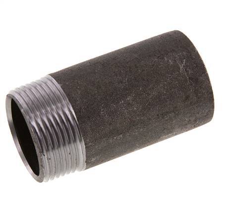 R 1 1/4'' Male x 42.4mm Steel Pipe Nipple with Welding End 50 Bar DIN 2982 - 80mm [5 Pieces]