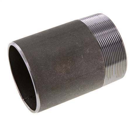 R 3'' Male x 88.9mm Steel Pipe Nipple with Welding End 50 Bar DIN 2982 - 120mm