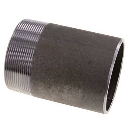 R 3'' Male x 88.9mm Steel Pipe Nipple with Welding End 50 Bar DIN 2982 - 120mm