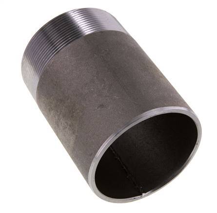 R 3'' Male x 88.9mm Steel Pipe Nipple with Welding End 50 Bar DIN 2982 - 120mm