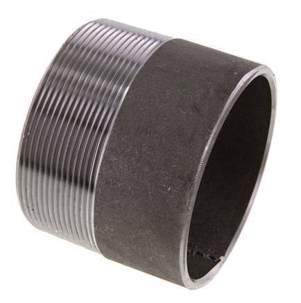 R 3'' Male x 88.9mm Steel Pipe Nipple with Welding End 50 Bar DIN 2982 - 70mm