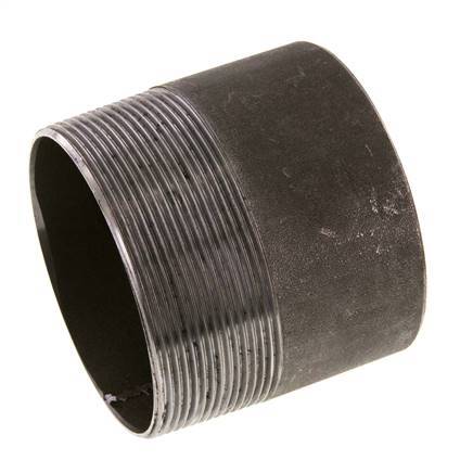 R 3'' Male x 88.9mm Steel Pipe Nipple with Welding End 50 Bar DIN 2982 - 80mm