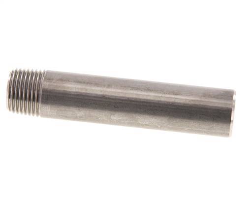 R 1/2'' Male x 21.3mm Stainless steel Pipe Nipple with Welding End 20 Bar DIN 2982 - 100mm
