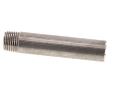R 1/2'' Male x 21.3mm Stainless steel Pipe Nipple with Welding End 20 Bar DIN 2982 - 100mm