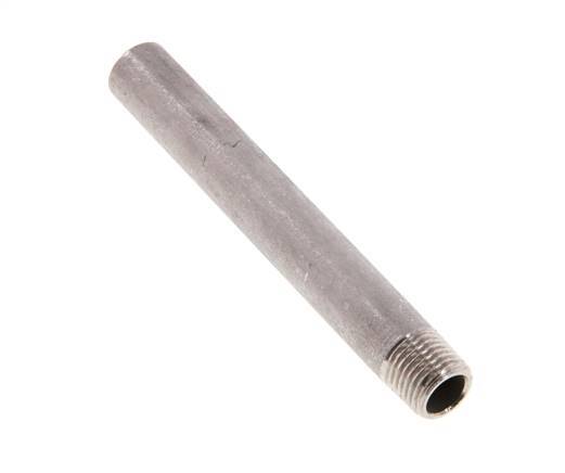 R 1/4'' Male x 13.5mm Stainless steel Pipe Nipple with Welding End 20 Bar DIN 2982 - 100mm