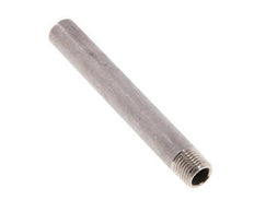 R 1/4'' Male x 13.5mm Stainless steel Pipe Nipple with Welding End 20 Bar DIN 2982 - 100mm