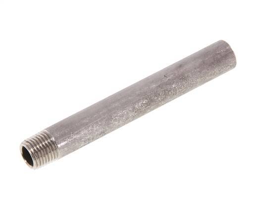 R 1/4'' Male x 13.5mm Stainless steel Pipe Nipple with Welding End 20 Bar DIN 2982 - 100mm