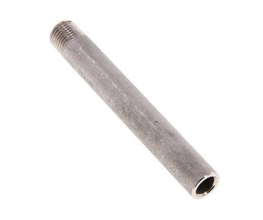 R 1/4'' Male x 13.5mm Stainless steel Pipe Nipple with Welding End 20 Bar DIN 2982 - 100mm