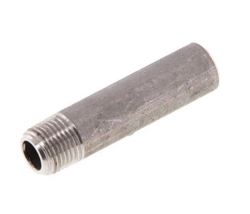 R 1/8'' Male x 10.2mm Stainless steel Pipe Nipple with Welding End 20 Bar DIN 2982 - 40mm