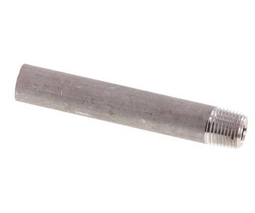 R 1/8'' Male x 10.2mm Stainless steel Pipe Nipple with Welding End 20 Bar DIN 2982 - 60mm