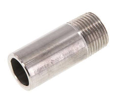 R 3/8'' Male x 17.2mm Stainless steel Pipe Nipple with Welding End 20 Bar DIN 2982 - 40mm [2 Pieces]