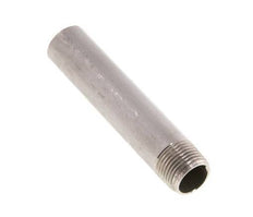 R 3/8'' Male x 17.2mm Stainless steel Pipe Nipple with Welding End 20 Bar DIN 2982 - 80mm