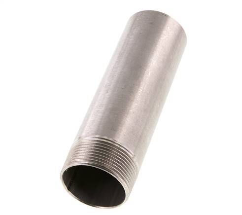 R 1 1/2'' Male x 48.3mm Stainless steel Pipe Nipple with Welding End 20 Bar DIN 2982 - 150mm