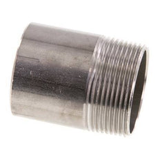 R 1 1/2'' Male x 48.3mm Stainless steel Pipe Nipple with Welding End 20 Bar DIN 2982 - 60mm