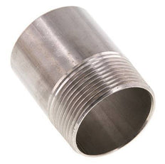 R 1 1/2'' Male x 48.3mm Stainless steel Pipe Nipple with Welding End 20 Bar DIN 2982 - 60mm