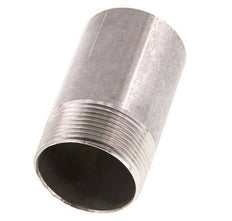 R 1 1/2'' Male x 48.3mm Stainless steel Pipe Nipple with Welding End 20 Bar DIN 2982 - 80mm