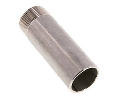 R 1 1/4'' Male x 42.4mm Stainless steel Pipe Nipple with Welding End 20 Bar DIN 2982 - 120mm