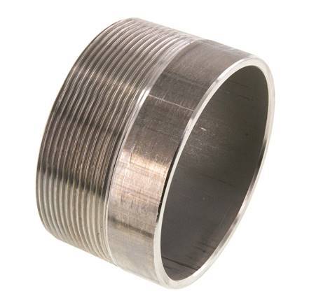 R 3'' Male x 88.9mm Stainless steel Pipe Nipple with Welding End 20 Bar DIN 2982 - 50mm
