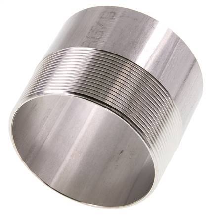 R 3'' Male x 88.9mm Stainless steel Pipe Nipple with Welding End 20 Bar DIN 2982 - 70mm
