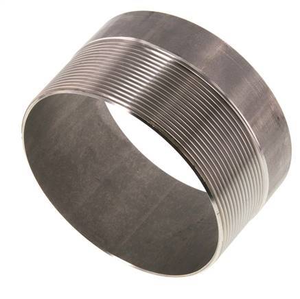 R 4'' Male x 114.3mm Stainless steel Pipe Nipple with Welding End 20 Bar DIN 2982 - 60mm