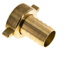 G 1 1/2'' x 32mm Brass Hose barb with NBR Seal and Wing Nut 16 Bar
