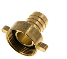 G 1 1/4'' x 25mm Brass Hose barb with NBR Seal and Wing Nut 16 Bar