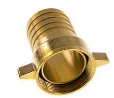 G 2'' x 50mm Brass Hose barb with NBR Seal and Wing Nut 16 Bar