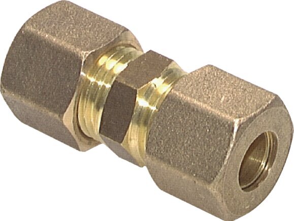 4mm Brass Straight Compression Fitting 150 Bar DIN EN 1254-2 [2 Pieces]