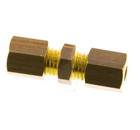 4mm Brass Straight Compression Fitting 150 Bar DIN EN 1254-2 [2 Pieces]