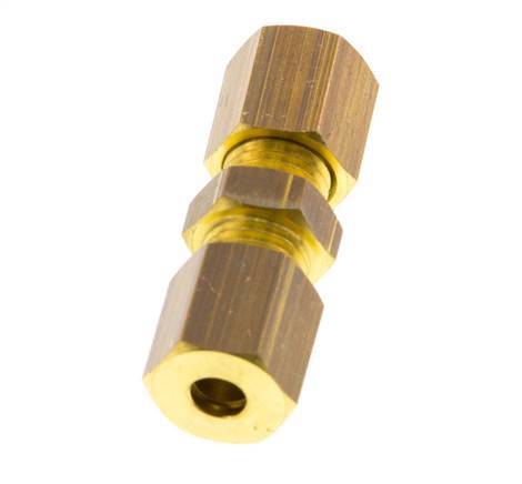 4mm Brass Straight Compression Fitting 150 Bar DIN EN 1254-2 [2 Pieces]