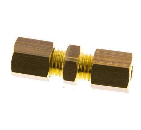 4mm Brass Straight Compression Fitting 150 Bar DIN EN 1254-2 [2 Pieces]