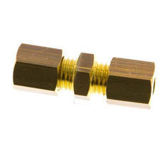 4mm Brass Straight Compression Fitting 150 Bar DIN EN 1254-2 [2 Pieces]