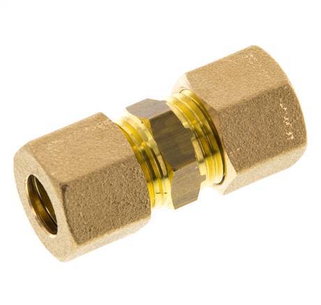 10mm Brass Straight Compression Fitting 95 Bar DIN EN 1254-2