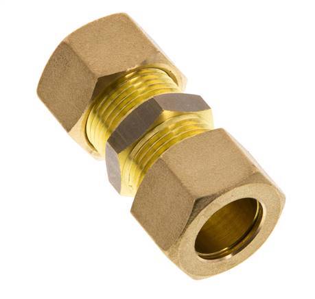 15mm Brass Straight Compression Fitting 82 Bar DIN EN 1254-2