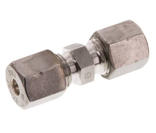 6S Stainless steel Straight Compression Fitting 630 Bar DIN 2353