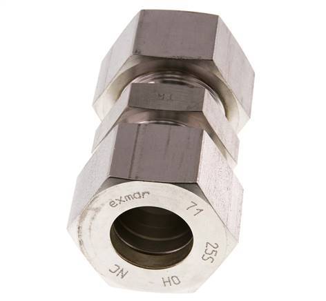 25S Stainless steel Straight Compression Fitting 400 Bar DIN 2353