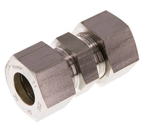 25S Stainless steel Straight Compression Fitting 400 Bar DIN 2353