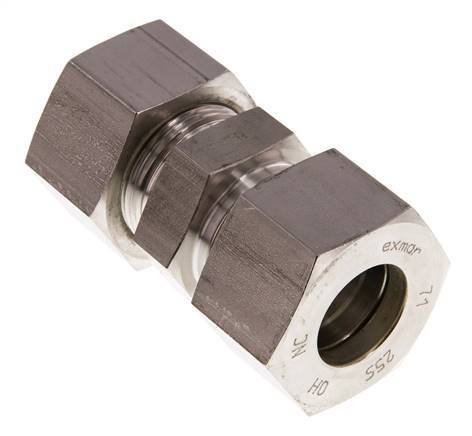 25S Stainless steel Straight Compression Fitting 400 Bar DIN 2353