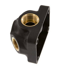 G 3/4'' x G 1/2'' Brass Wall Mounted 3-way Air Junction without through-hole 15 Bar