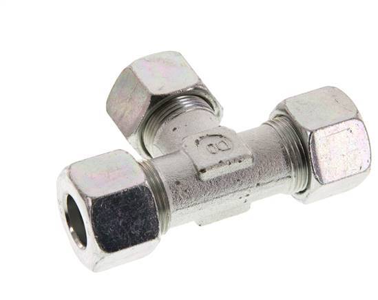 16S Zinc plated Steel Tee Cutting Ring 400 Bar DIN 2353